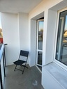 Balkon mit Sitzmöglichkeit